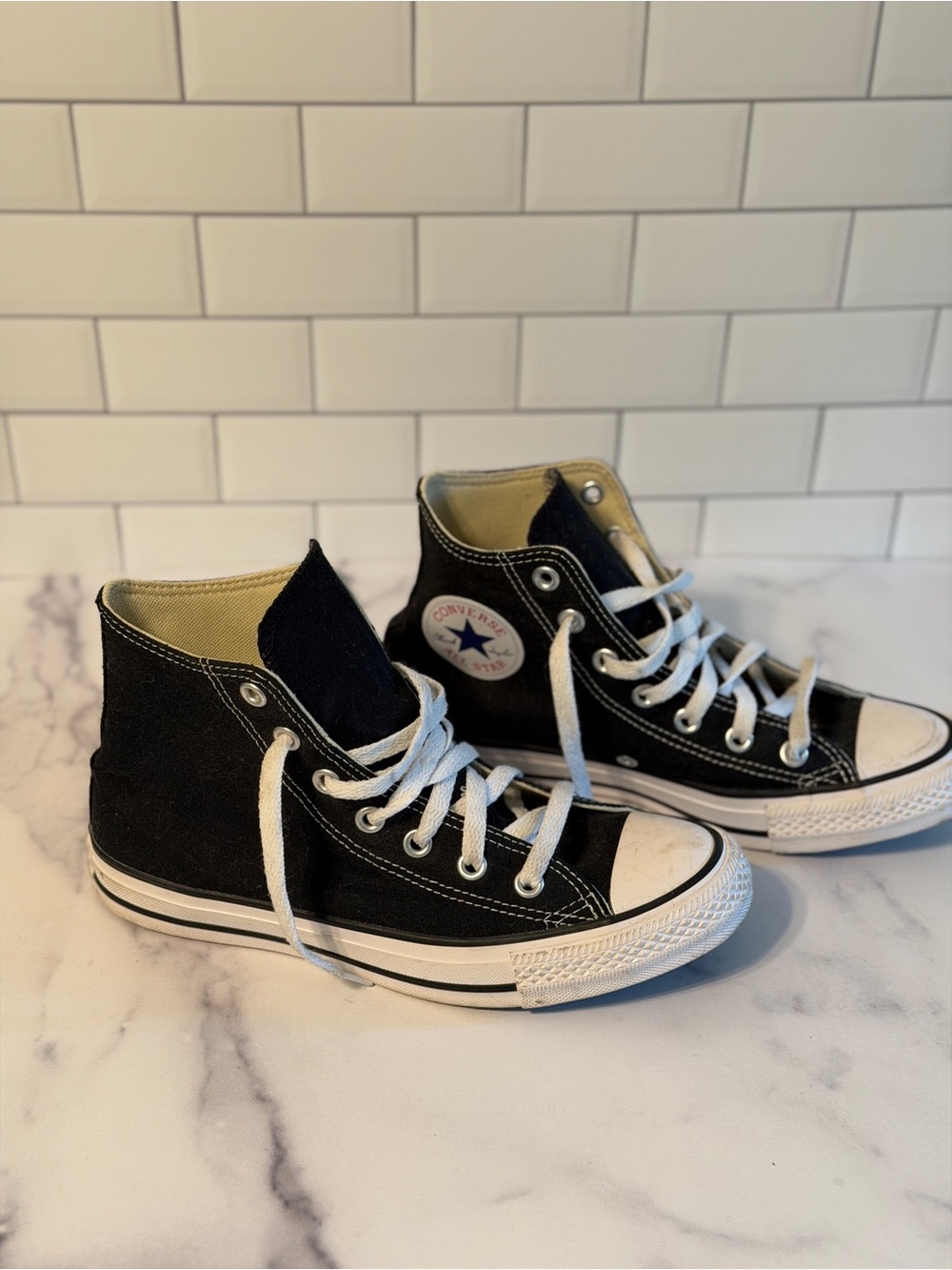 Converse Chuck Taylor All Star High Top Black Sneakers Women’s 8 Men’s 6 - Picture 5 of 12
